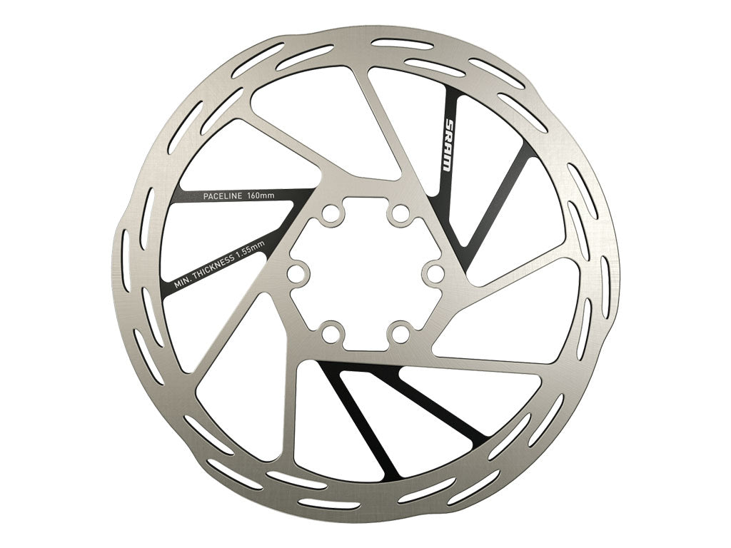 SRM DISCO FRENO PACELINE 160MM CENTERLOCK ROAD INCLUYE TAPAS CL (BISELADO)A2