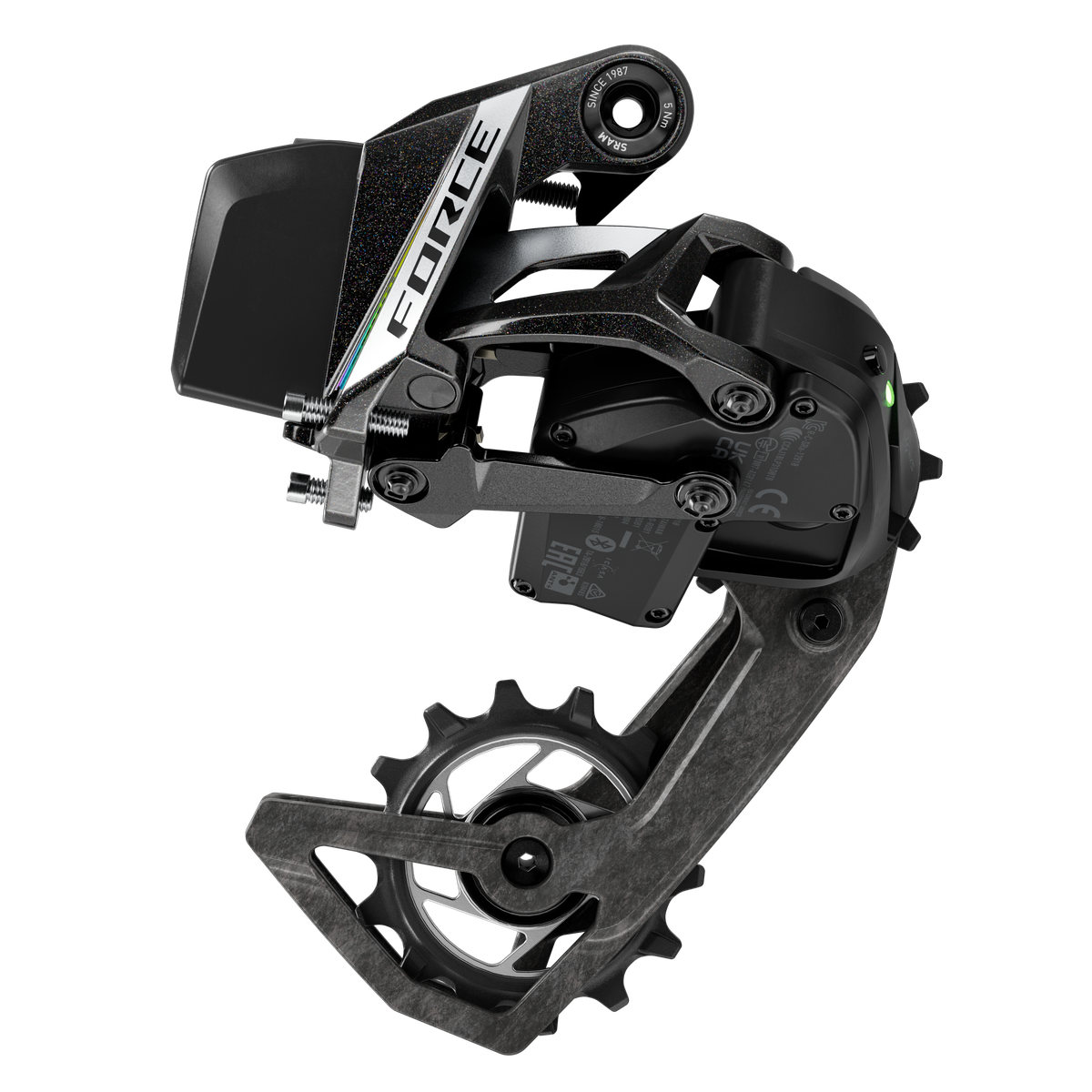 SRM CAMBIO FORCE E-TAP AXS E1 12V (MAX 36D) (BATERIA NO INCLUIDA)