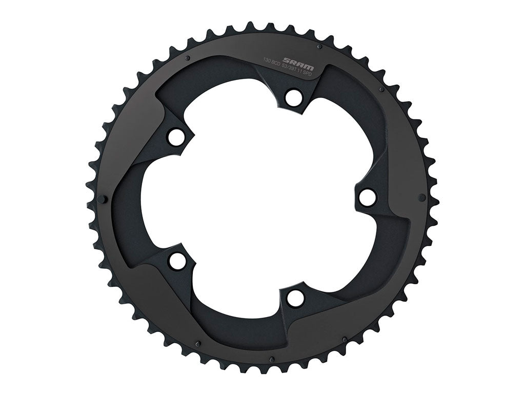 SRM PLATO ROAD RED 52 DIENTES 11V 110 BCD BLACK