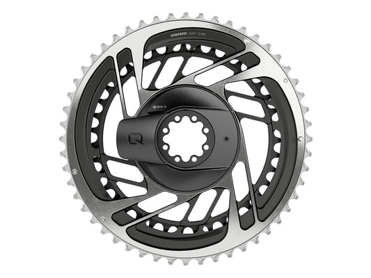 SRM KIT POWERMETER ARAÑA+PLATOS 52/39 DM + DESVIADOR RED AXS POLAR GREY (SIN BATERIA) (CON TORNS)**