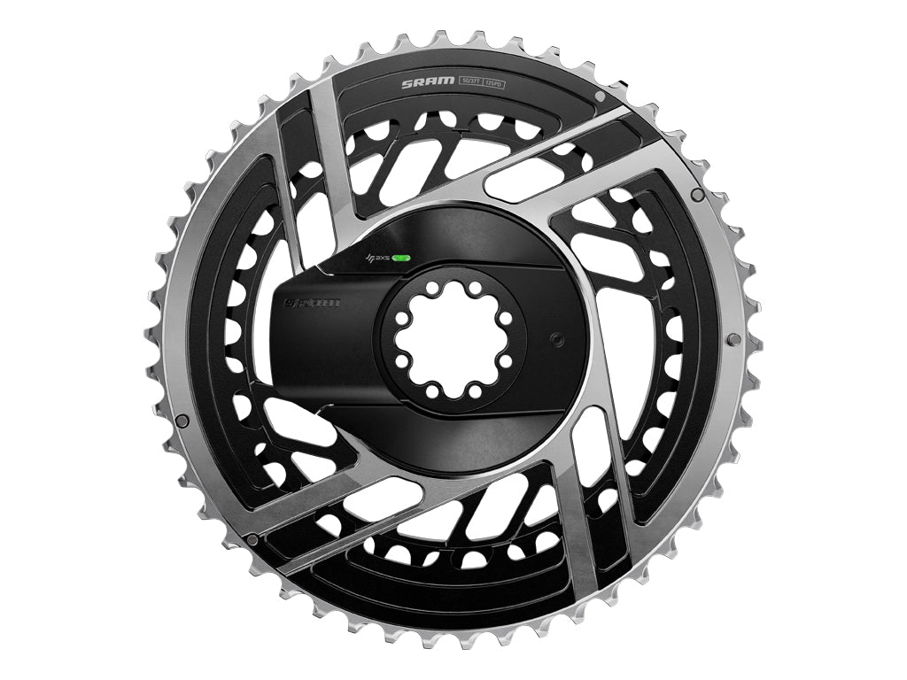 SRM KIT POWERMETER ARAÑA+PLATOS 46/33 DM RED AXS E1 BLACK/SILVER (CON TORNS)