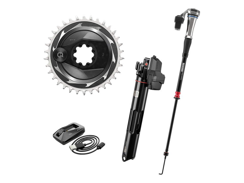 FLIGHT ATTENDANT UPGRADE KIT- (Charger RD 2 Damper for SIDSL, ISOSTRUT FA Shock, XXSL Power Meter, 34t Cring, 2 Batteries w/charger) - TREK Supercaliber 9.9 XX Gen 2**