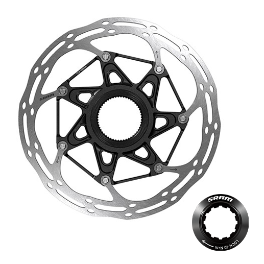 SRM DISCO FRENO CENTERLINE 2PZ 160MM CENTERLOCK BLK (BISELADO) (INCLUYE TUERCA CL)