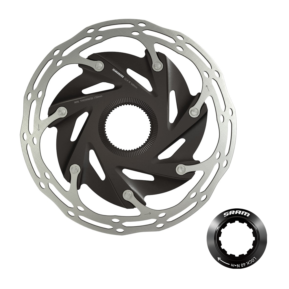 SRM DISCO FRENO CENTERLINE X ROAD 140MM CENTERLOCK BISELADO (INCLUYE TUERCA CL)