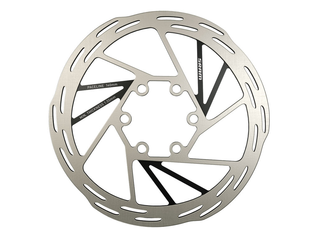 SRM DISCO FRENO PACELINE 160MM CENTERLOCK ROAD INCLUYE TAPAS CL (BISELADO)A2