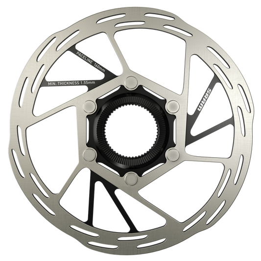SRM DISCO FRENO PACELINE 160MM CENTERLOCK ROAD INCLUYE TAPAS CL (BISELADO)A2