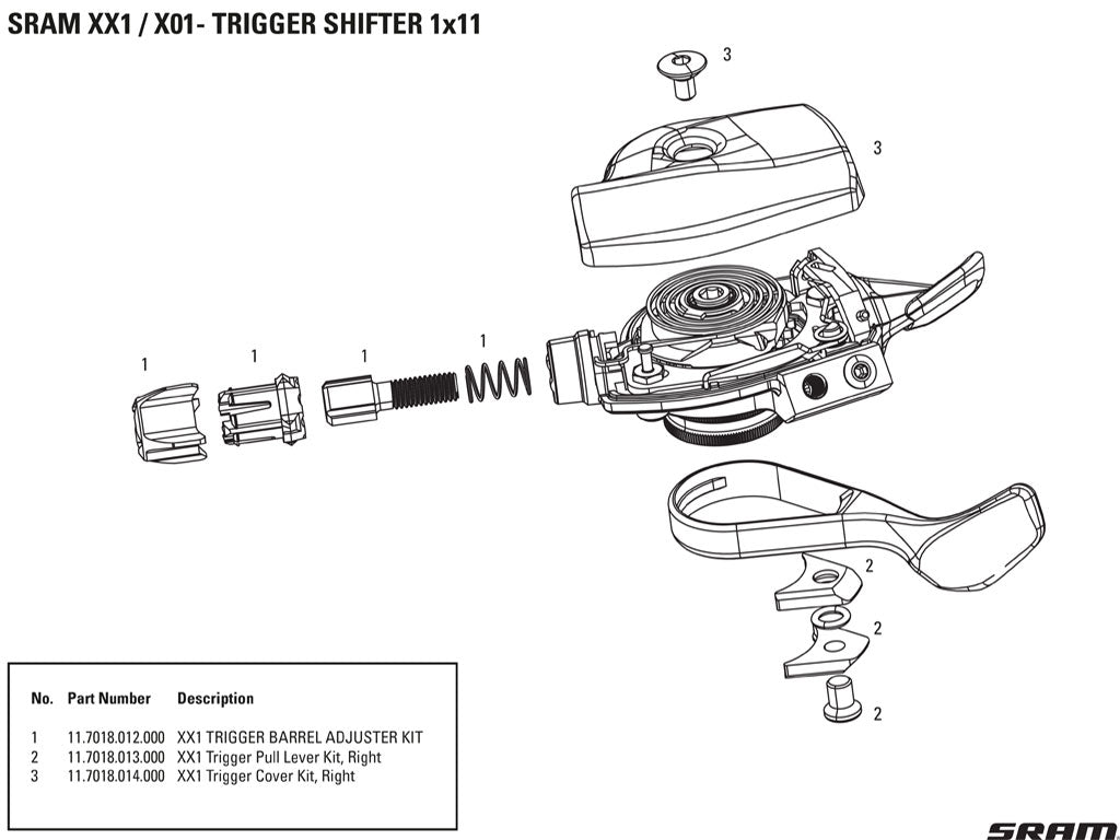 SRM MANDO X01 TRIGGER RED 11V DISCRETE CLAMP