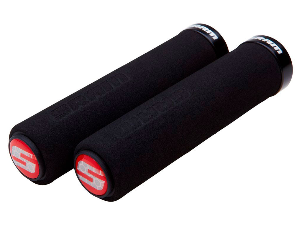 SRM PUÑO LOCKING GRIP FOAM BLK 129MM SING RED CLMP