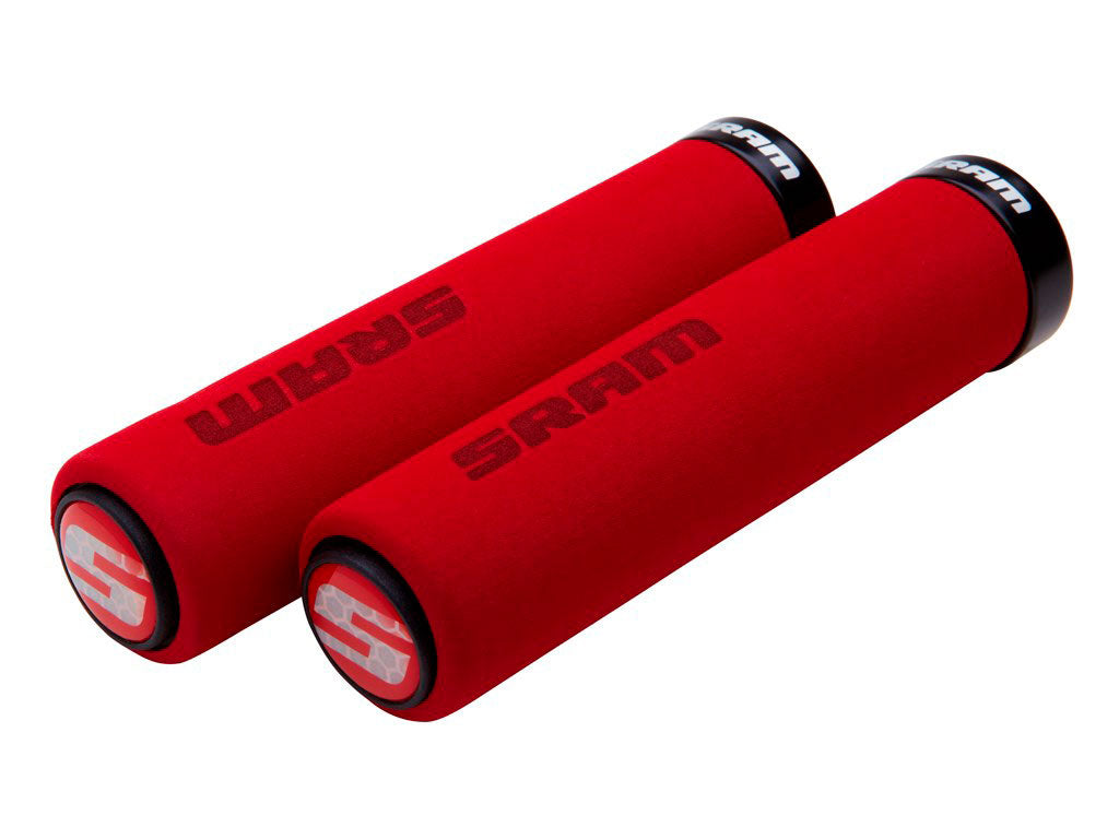 SRM PUÑO LOCKING GRIP FOAM BLK 129MM SING RED CLMP