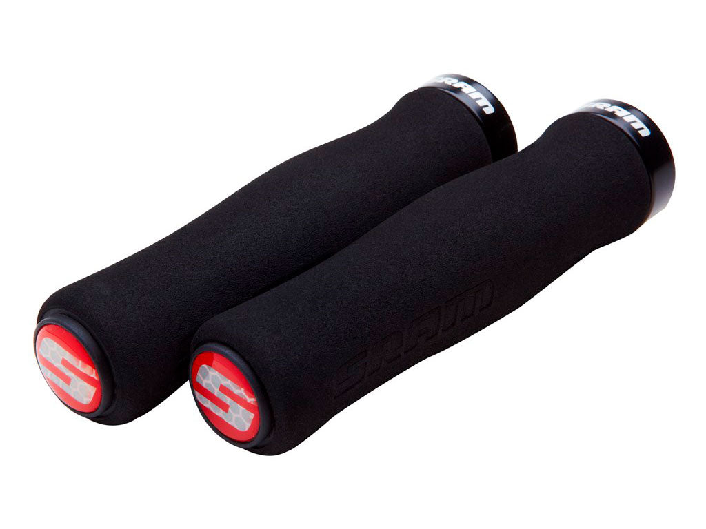 SRM PUÑO LOCKING GRIP CONTOUR FOAM 129MM RED/BLK