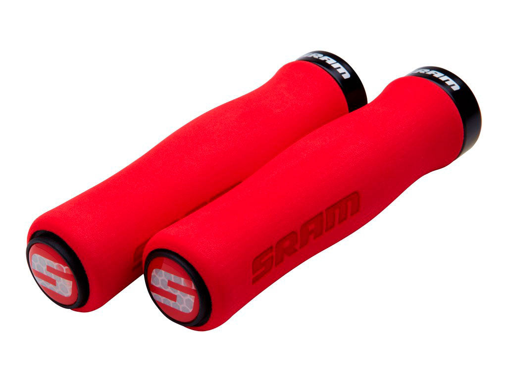 SRM PUÑO LOCKING GRIP CONTOUR FOAM 129MM RED/BLK