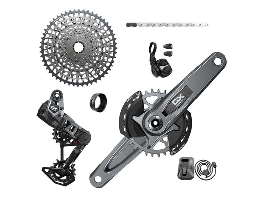 SRM GRUPO EAGLE AXS GX T-TYPE Q174 CL55 DUB MTB WIDE 175 DARK POLAR 32T**