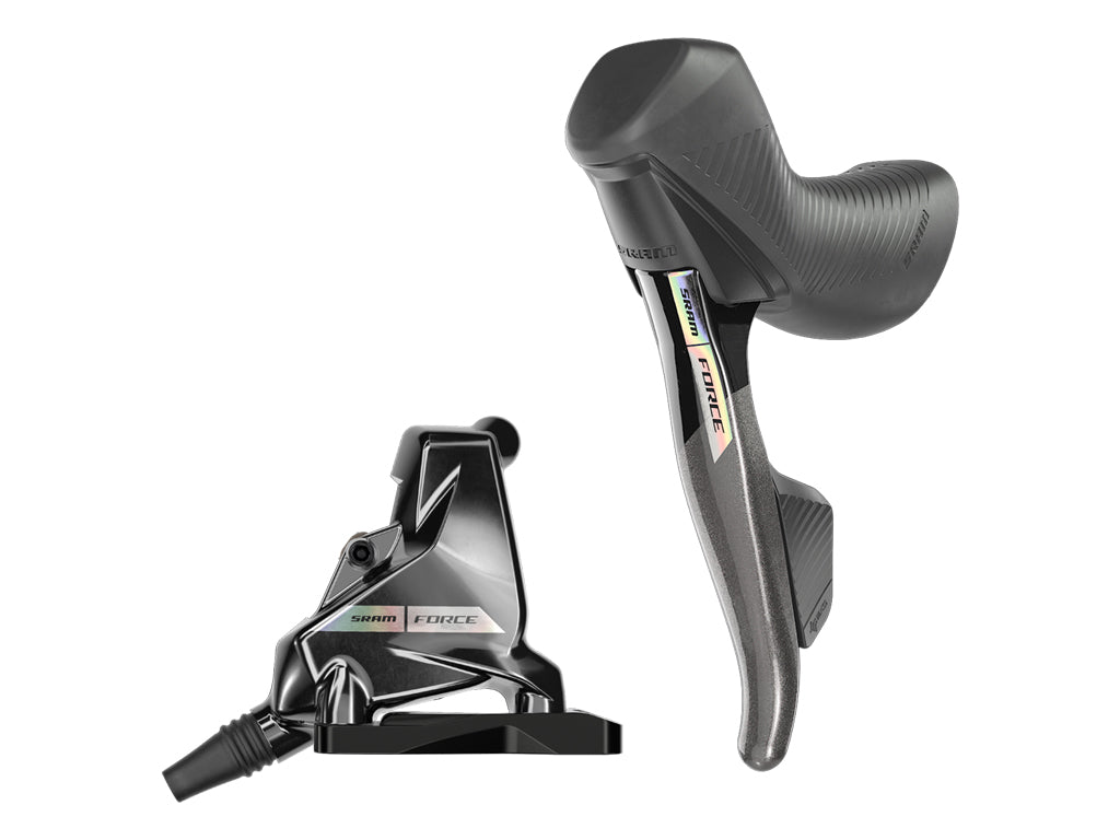 SRM DOBLEMANDO HIDRAULICO FLAT MOUNT FORCE E-TAP AXS DETALLE RAINBOW DELANTERO/IZQUIERDO (D2)**