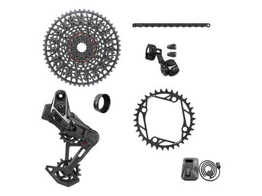SRM GRUPO EAGLE AXS X0 T-TYPE E-MTB 104BCD SIN BIELAS**