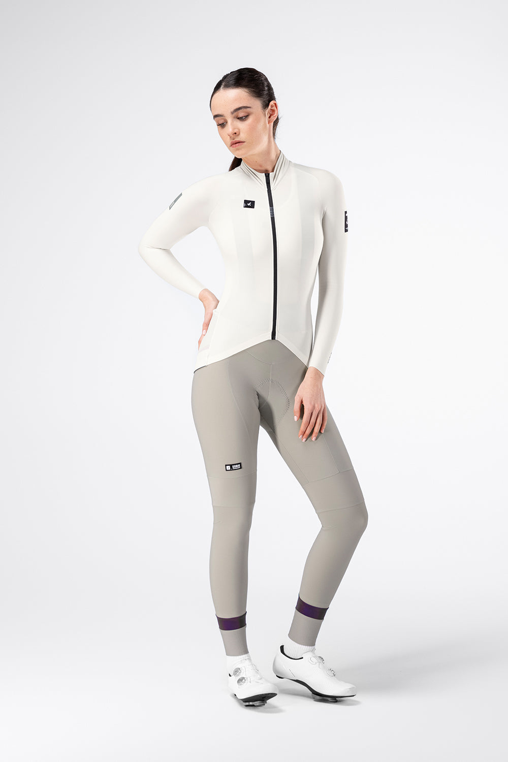 MAILLOT MANGA LARGA PACER SOLID 2.0 MUJER CREPE