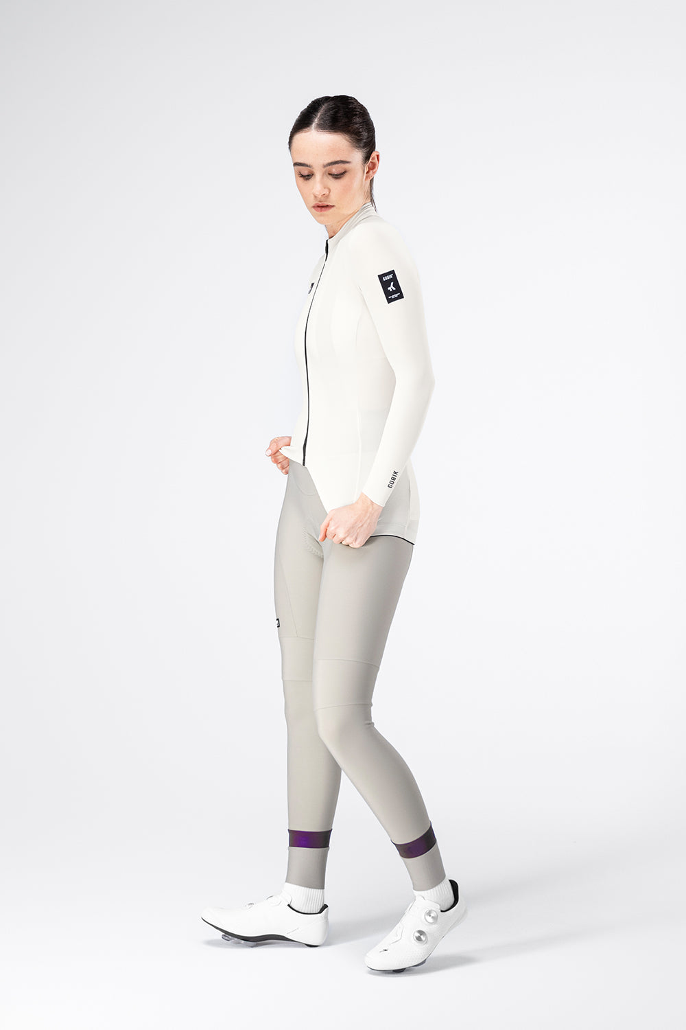 MAILLOT MANGA LARGA PACER SOLID 2.0 MUJER CREPE