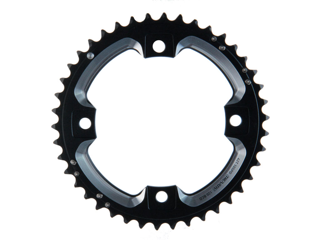 SRM PLATO MTB NEGRO 39 DIENTES (2x10 GXP) 120BCD
