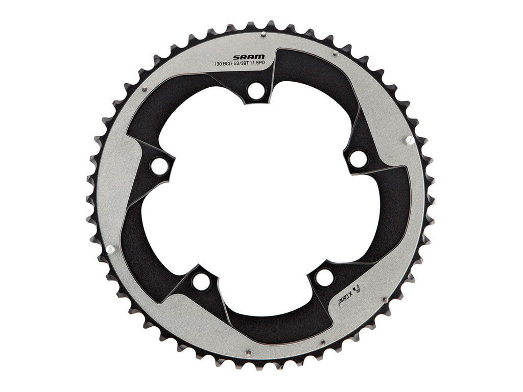 SRM PLATO ROAD RED22 53 DIENTES 11V 130 BCD FALCON GREY
