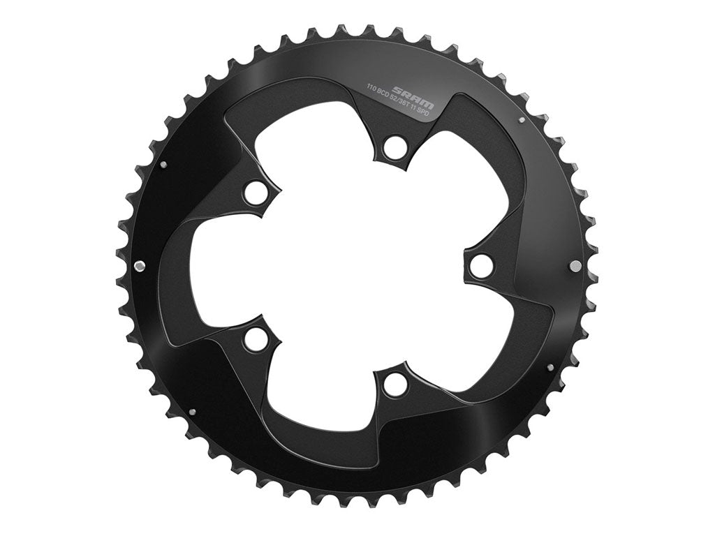 SRM PLATO ROAD RED 52 DIENTES 11V  110 BCD BLACK