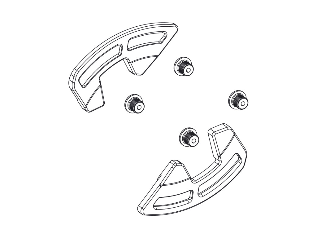SRM REC KIT PROTECTORES PLATO XX T-TYPE 34D (INCLUDING 1 IMPACT/BASH GUARD, 2 GUARD BOLTS) D1