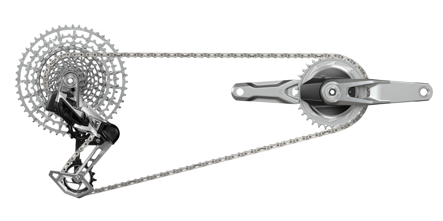 SRM GRUPO 1987 EAGLE AXS T-TYPE Q174 CL55 DUB MTB WIDE 170 SILVER 32T AND 34T CS 10-52 L.E.