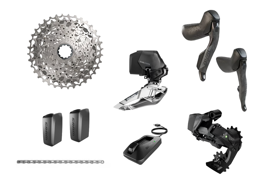 KIT GRUPO COMPLETO SRAM RIVAL ETAP E1 (10-30) (SIN BIELAS)