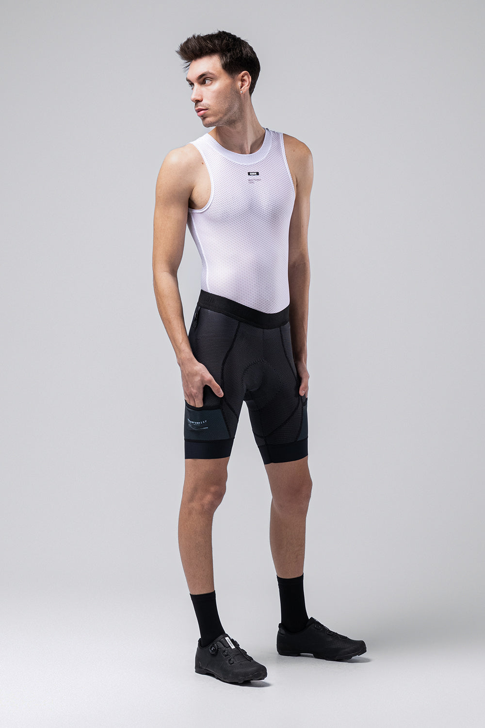 CULOTTE CORTO COMMANDER SIN TIRANTES HOMBRE BLACK - K7