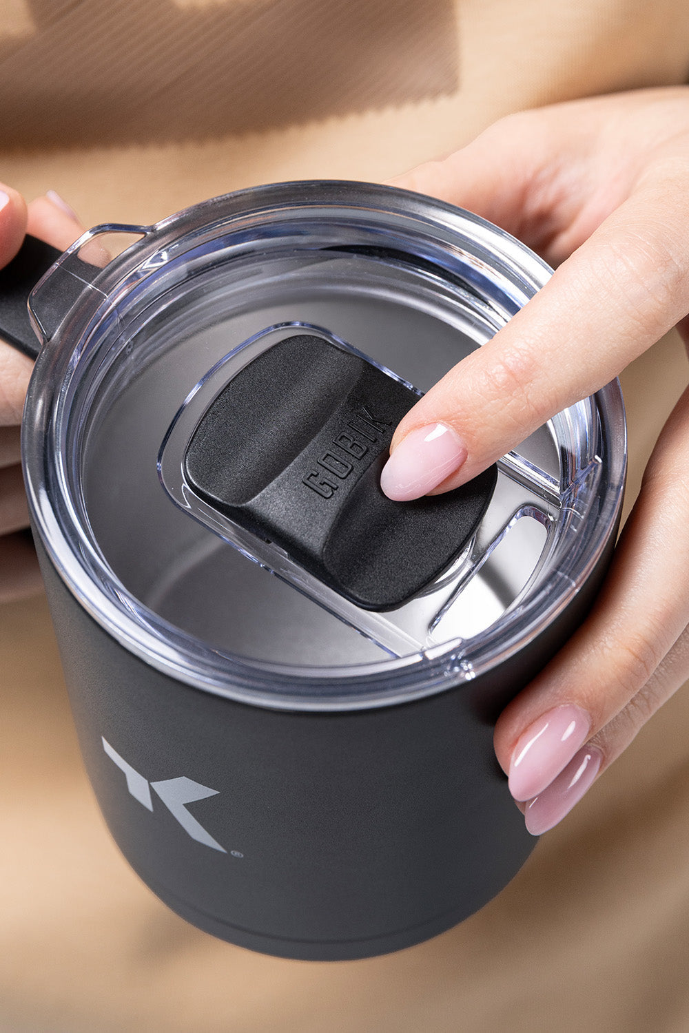 TAZA METALICA MUGEN BLACK 350 ML