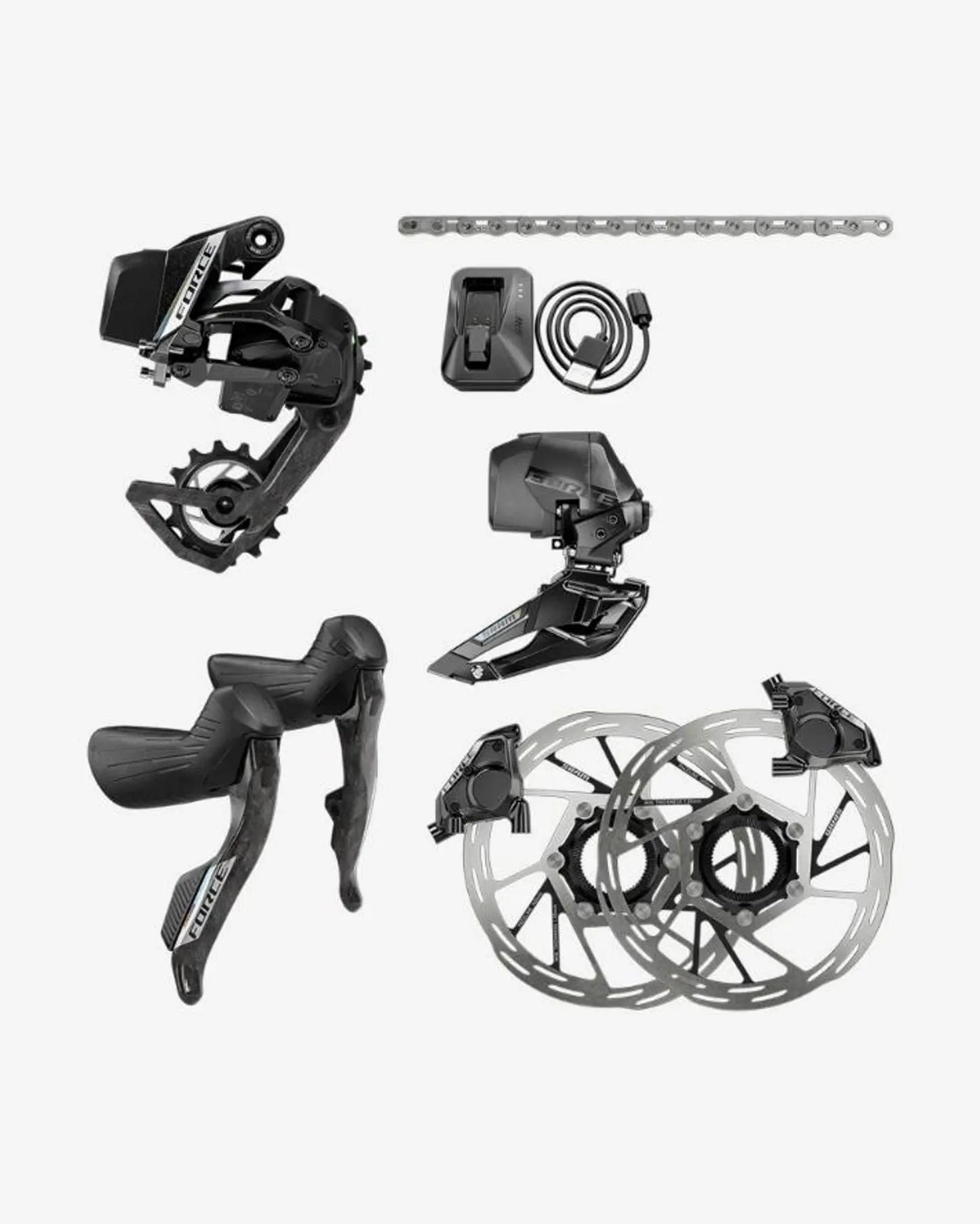 SRM FORCE E-TAP AXS E1 2X GRUPO HIDRO FLAT MOUNT CL CON HAMMERHEAD KAROO