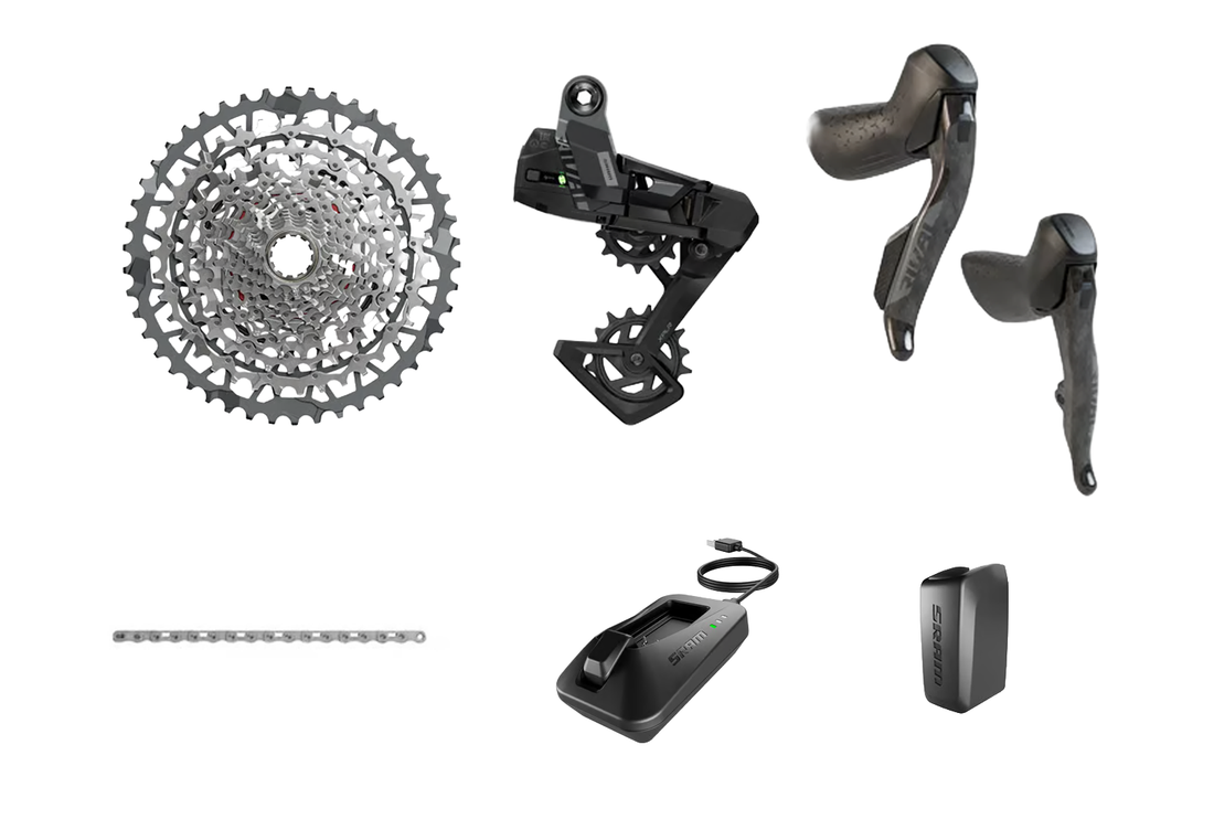 KIT GRUPO COMPLETO SRAM RIVAL ETAP E1 XPLR UDH 13V (10-46) (SIN BIELAS)