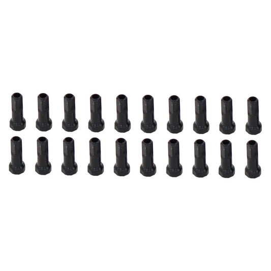 ZIPP REP JUEGO DE 34 CABECILLAS RADIO SAPIM DOBLE CUADRADILLO 7MM 16MM. ALUN¡MINIO NEGRO