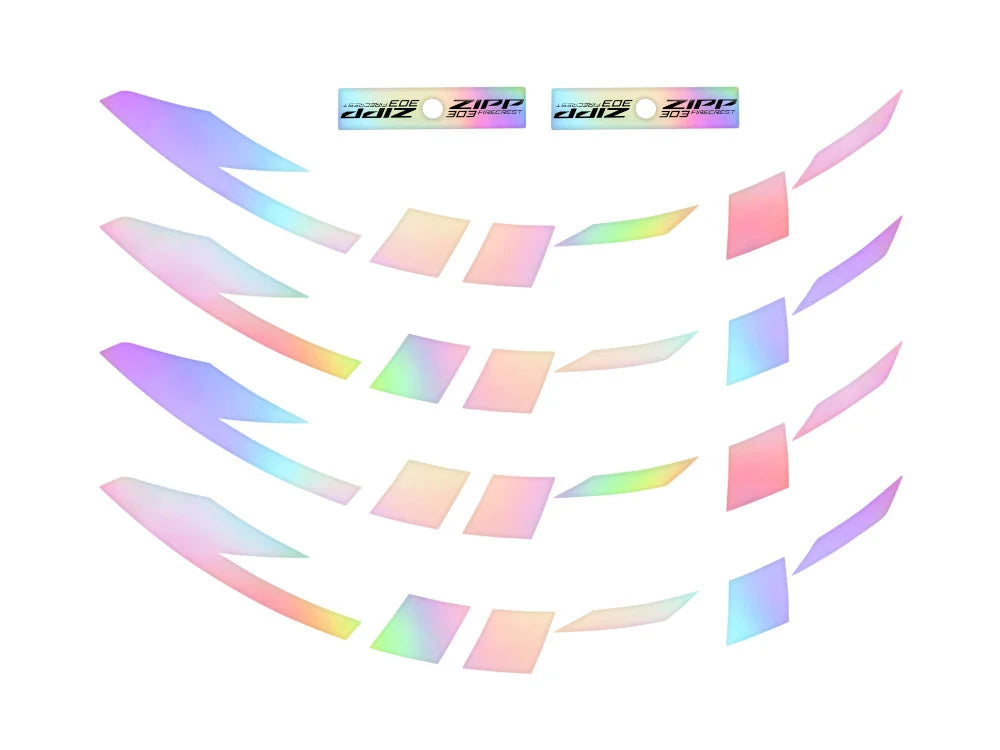 ZIPP REP SET ADHESIVOS 303 SILVER FOIL - WRAP AROUND GRAPHICS (1 RUEDA)