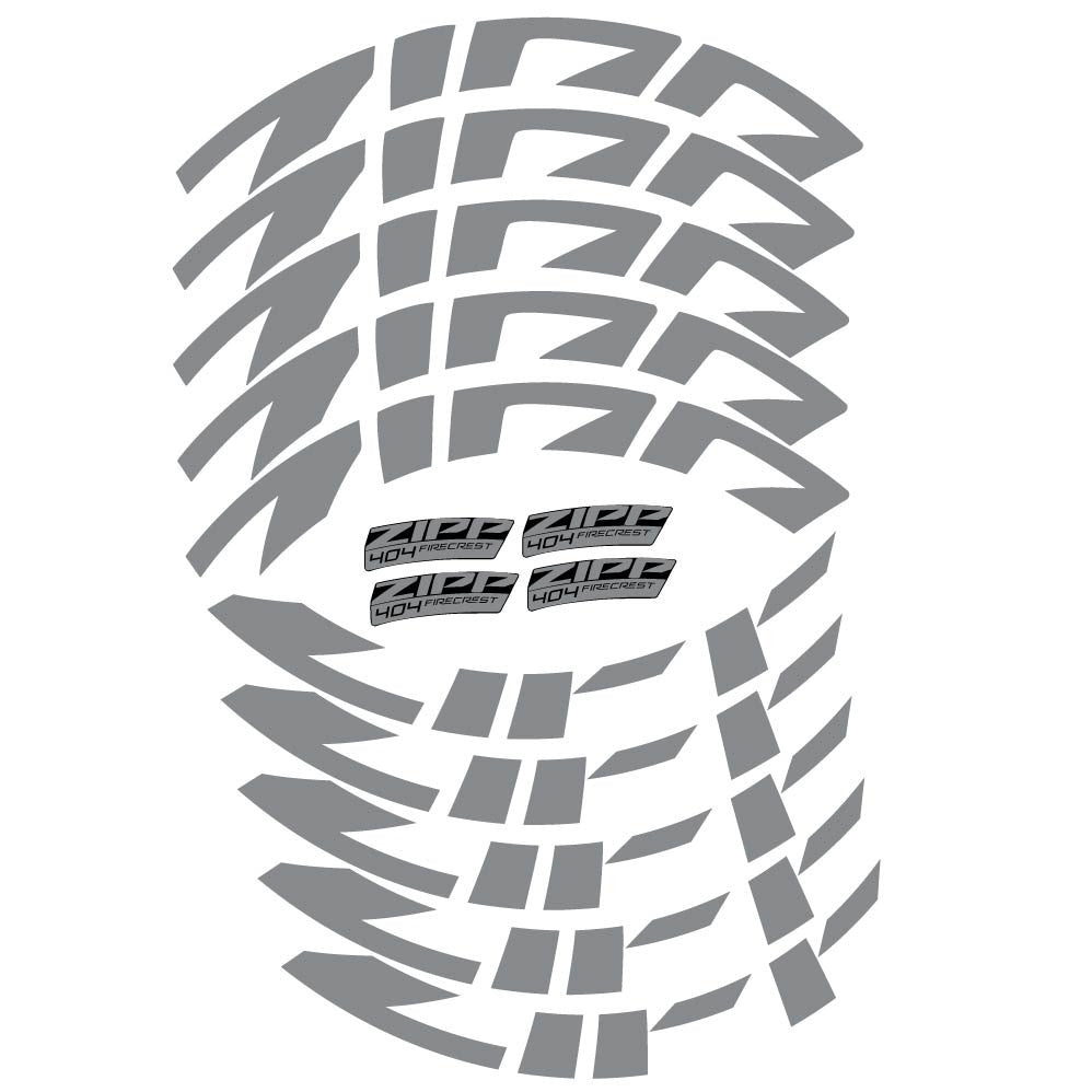 ZIPP REP SET ADHESIVOS 404 SILVER FOIL - WRAP AROUND GRAPHICS (1 RUEDA)