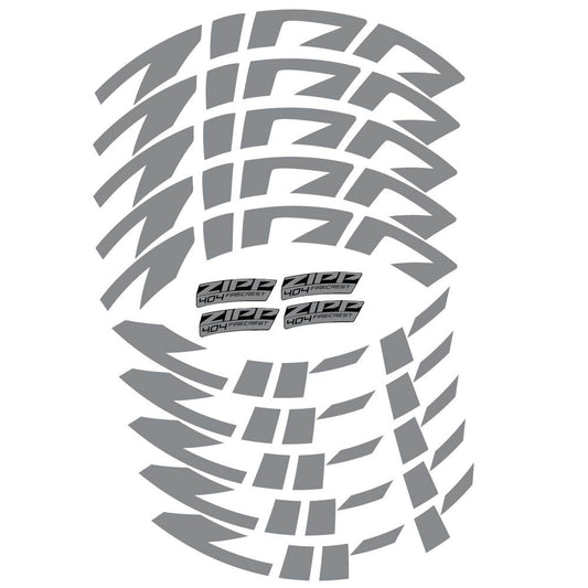 ZIPP REP SET ADHESIVOS 404 SILVER FOIL - WRAP AROUND GRAPHICS (1 RUEDA)