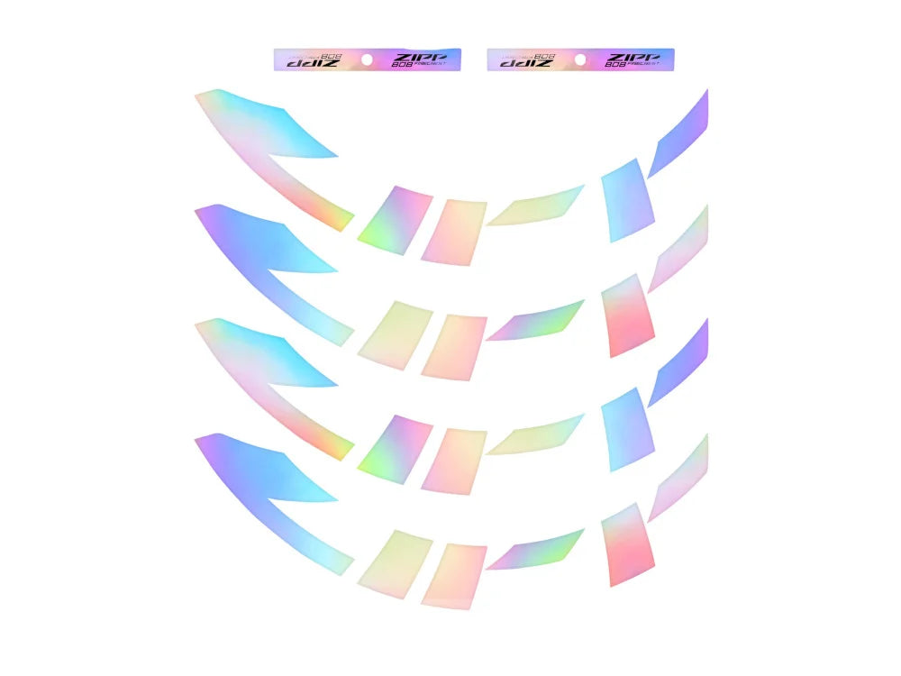 ZIPP REP SET ADHESIVOS 808 SILVER FOIL - WRAP AROUND GRAPHICS (1 RUEDA)